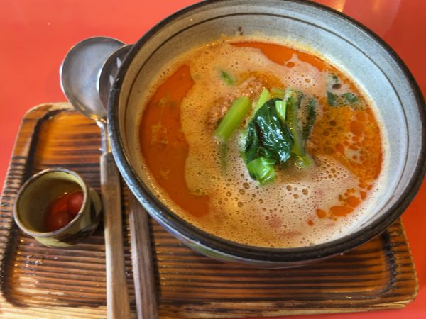 「ごま辛口らーめん」@民芸風らーめん いなほ 本店の写真