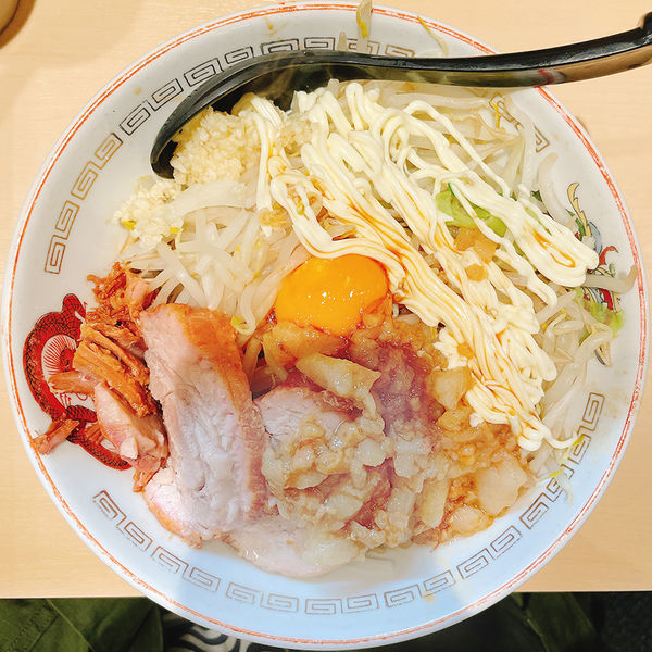 「ミニラーメン＋汁なしに変更」@豚山 中野店の写真