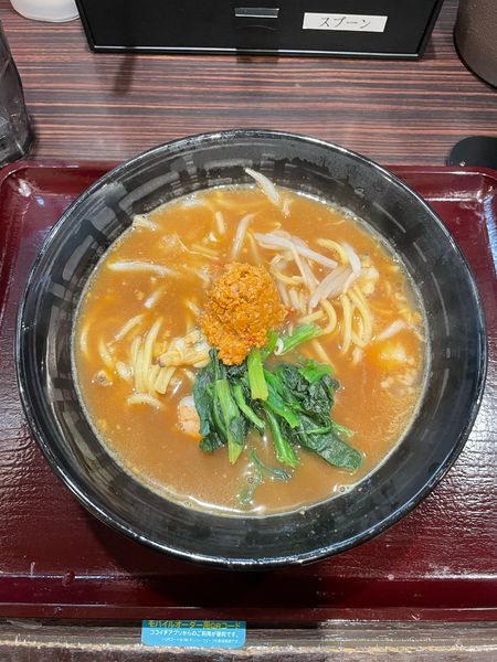 「カレーらーめん＋ハーフエビにこみ＋ハーフあさり(978円)」@カレーハウスCoCo壱番屋 横浜鶴屋町店の写真