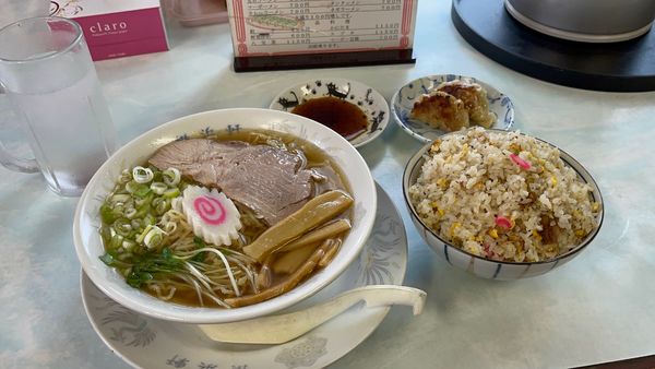 「ラーメンセット ミニチャーハン大盛 800円」@横浜軒の写真