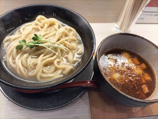 「濃厚つけ麺・醤油あつもり￥８５０」@麺屋 音 柏店の写真