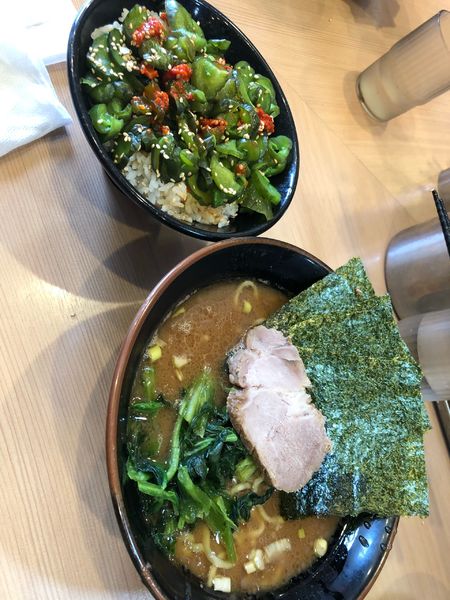 「並ラーメン　ライス　650」@横浜家系らーめん 武道家 賢斗の写真