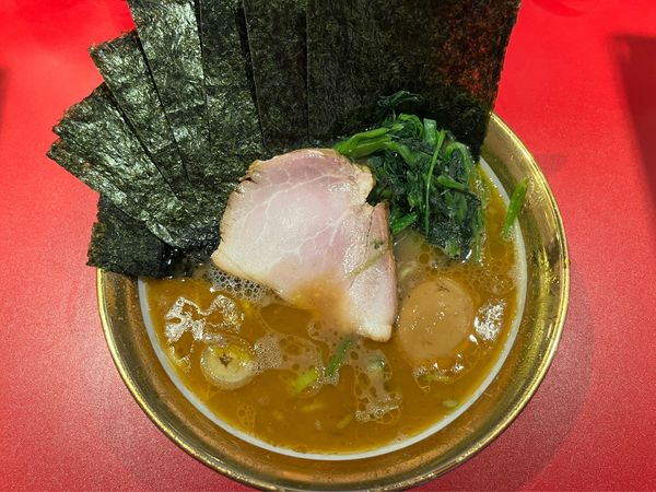 「ラーメン 煮卵 海苔」@厚木家の写真