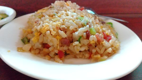 「#半チャーハン #豚バラそば #850円」@中山菜館の写真