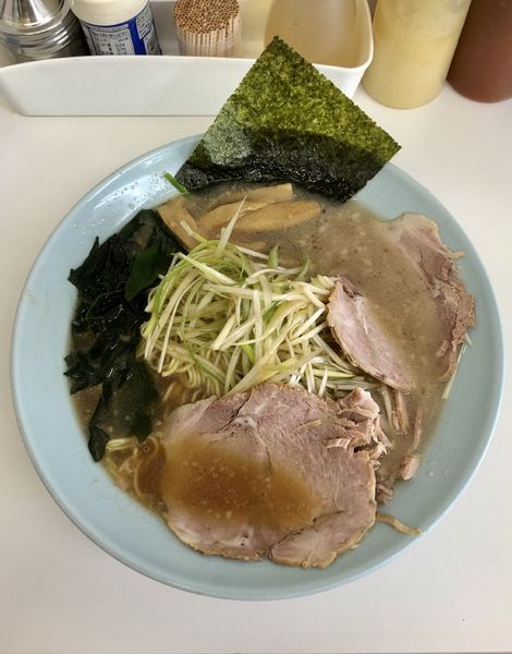 「ねぎ中＋チャーシュー1（800+100）」@◯つばき食堂の写真
