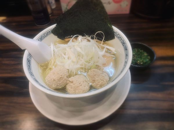 「塩（固め￥850）＋青唐辛子（￥100）」@稲荷屋の写真