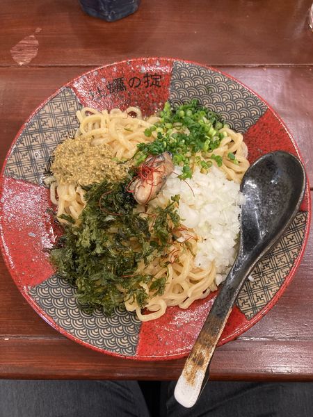 「三陸牡蠣oysterまぜそば　¥1100」@牡蠣の掟の写真