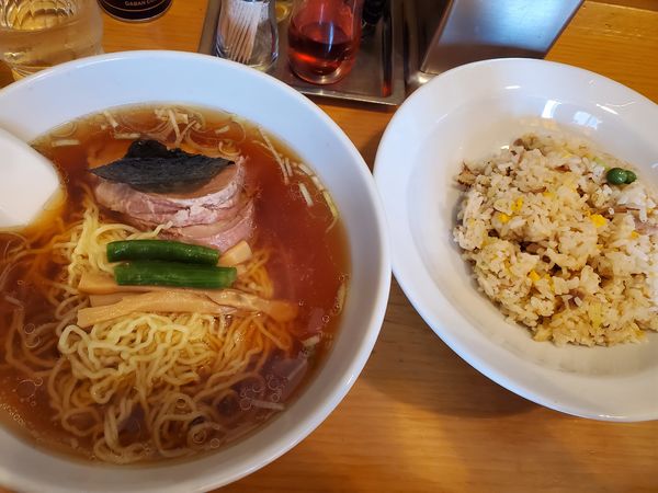「半チャンラーメン７５０円」@東京ラーメン たいよう軒の写真