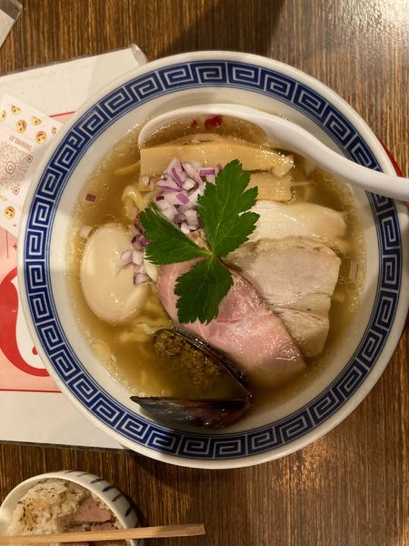 「貝だし塩そば　味玉　¥1050」@だし廊 -DASHIRO-の写真