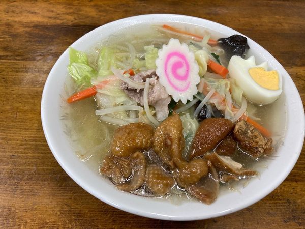 「タンメン・トリ皮」@盛昭軒の写真