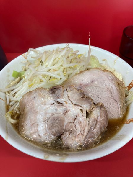 「半分カタカタあぶら抜き」@ラーメン二郎 一橋学園店の写真