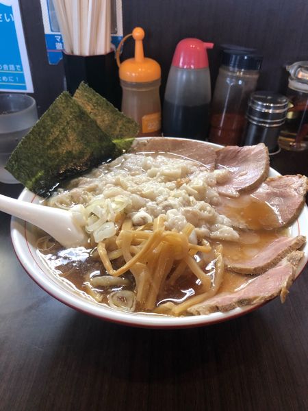 「チャーシュー麺(中) 身入りダブル　1200円」@手打ち中華そば 酒田の写真
