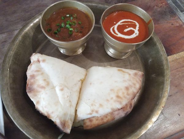 「クウシスペシャルセット1155円＋チーズナン変更200円」@asiandining&bar  khushiの写真