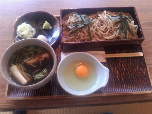 「鴨せいろ(アイス付き)(1400円)」@上総家の写真