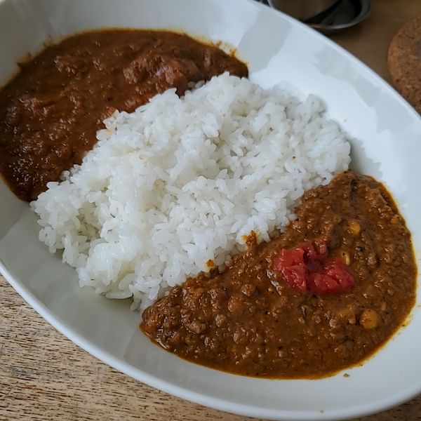 「チキンカレー&キーマカレー」@TADA CURRYの写真