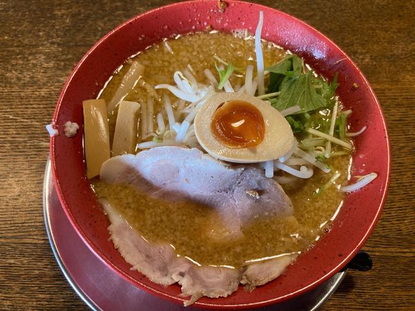 「味噌ラーメン」@和風とんこつラーメン 武蓮 東御インター店の写真