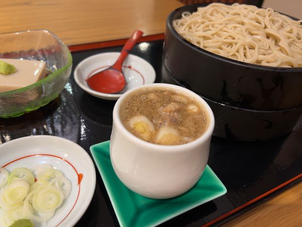 「きざみ鴨せいろ ＋ そば豆腐」@平沼田中屋の写真