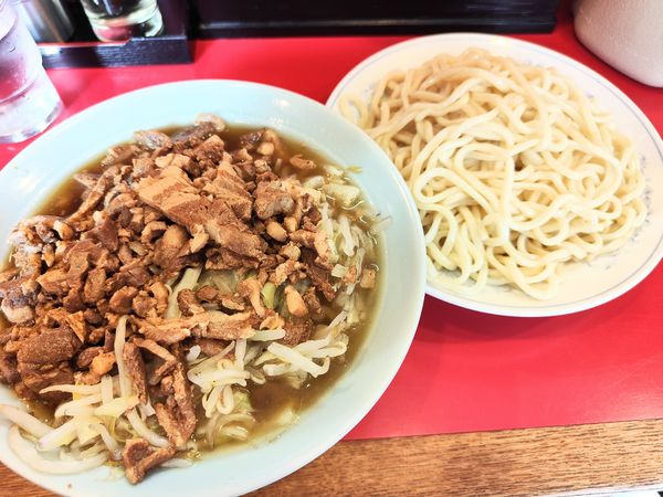 「チャシューやさいつけそば（中盛）」@丸長 目白店の写真