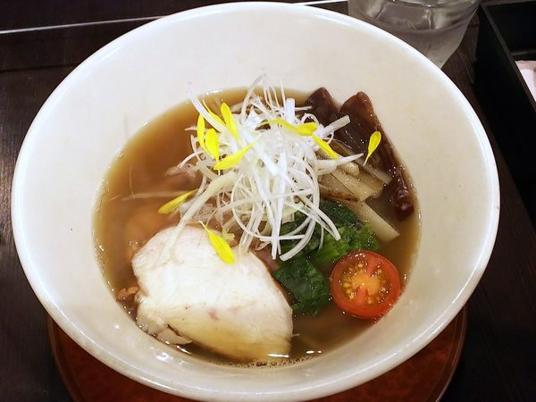 「【限定】牡蠣潮soba＋メラ玉・牡蠣バジル1400＋300円」@sobabar Ciliegioの写真