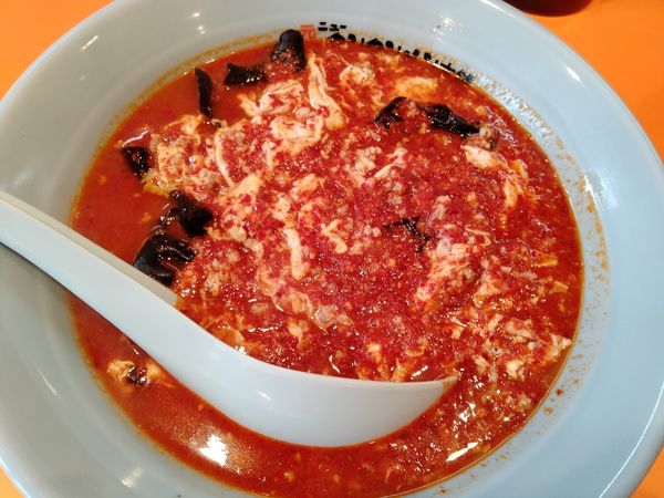 「担々麺めちゃ辛」@元祖ニュータンタンメン本舗 西船橋店の写真