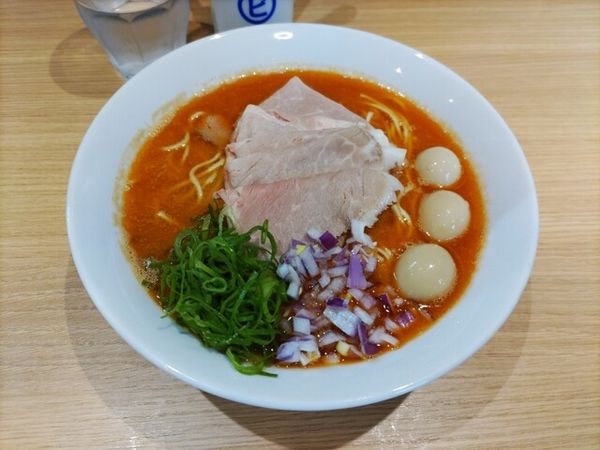 「オマール海老ラーメン、肉増し＆うずらの味玉トッピング」@La Maison du Ramen ビスクの写真