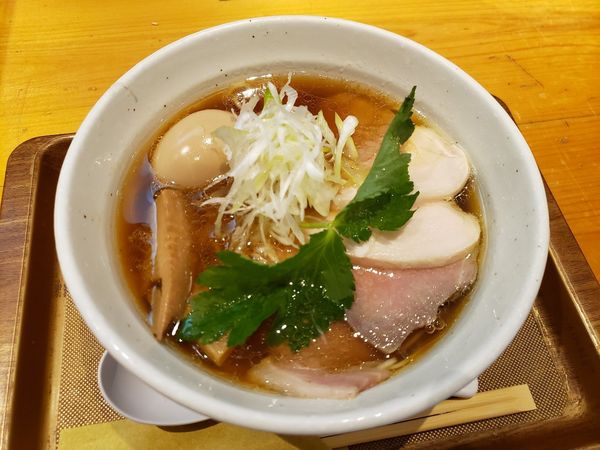 「特製中華そば」@新橋 纏 不動前店の写真