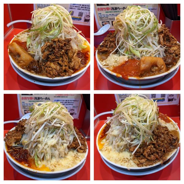 「【限定】味噌小+チーズ+トロ豚+ほぐし豚ダブル+味ネギ+アレ」@麺屋 桐龍の写真