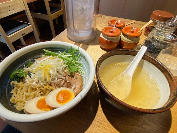 「俺流ゆず塩つけ麺」@俺流塩らーめん 渋谷公園通り店の写真