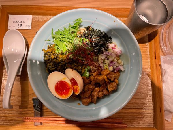 「ルーロー麺」@おダシと銀しゃり 中華そば二兎の写真