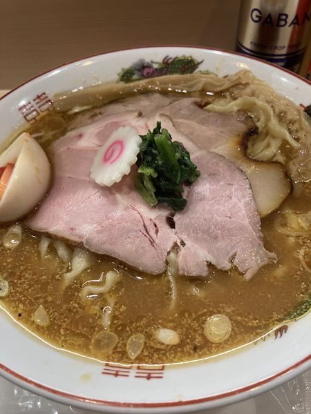 「限定b 醤油生姜大盛り1150」@手揉み中華そば 中村の写真