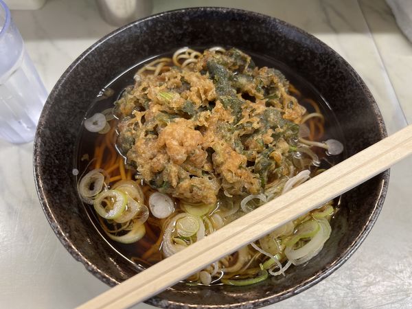 「春菊天そば【430円】」@大和屋の写真