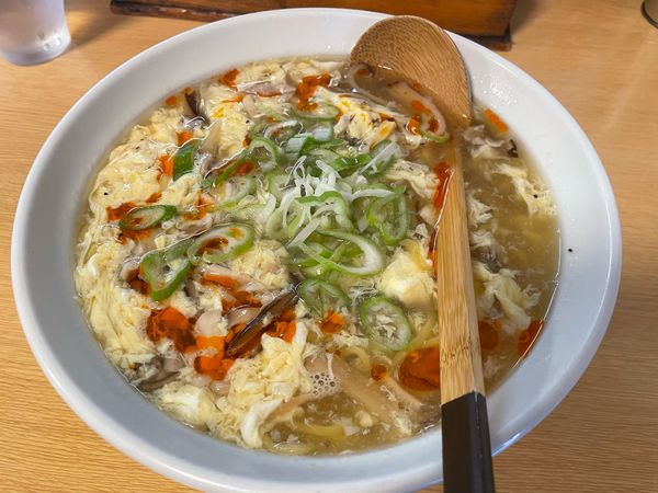 「酸辣湯麺（酸味と辛味の特製ラーメン）」@楽食中華 飛燕の写真