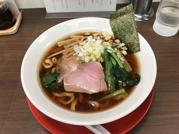 「手打ち中華そば（醤油）クーポン無料」@中華そば 麦笑 本所吾妻橋店の写真