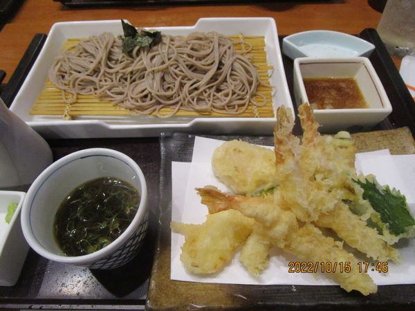 「天ぷらざる蕎麦セット 1430円」@かごの屋 竹ノ塚店の写真