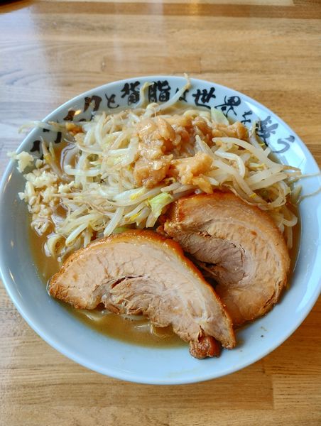 「小ラーメン(大蒜少・脂少・野菜多)」@平田の哲二郎の写真