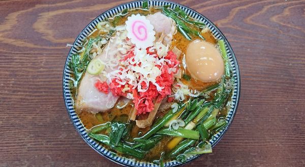 「味噌拉麺，味付玉子   1100円」@良温(Ra-on)の写真