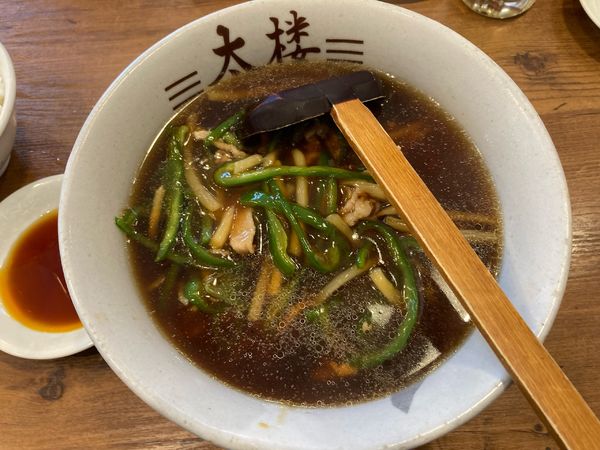 「ピーマン肉炒めラーメン　820円」@中華麺飯 太楼の写真