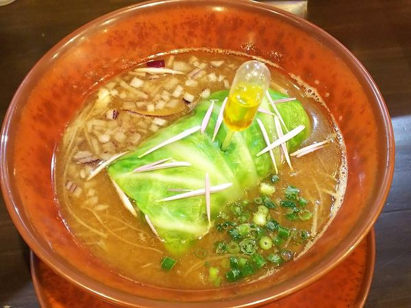 「牡蠣出汁味噌soba～長谷川豚のクリーム煮添え～　1500円」@sobabar Ciliegioの写真