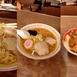 『ラーメン+もつ煮(¥550+350)』