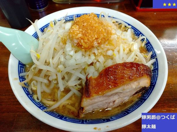 「豚太麺　880円」@豚男爵の写真