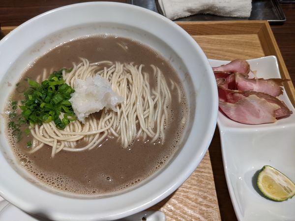 「新秋刀魚と針子煮干蕎麦」@NIBOSHIMANIAの写真