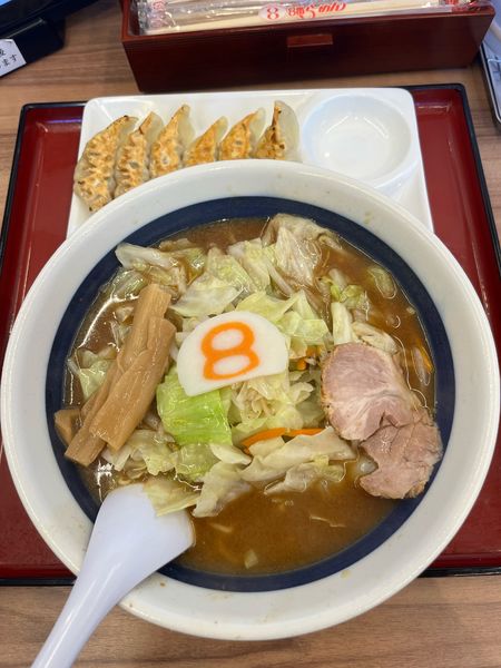 「8番セット 850円」@8番らーめん 横江店の写真