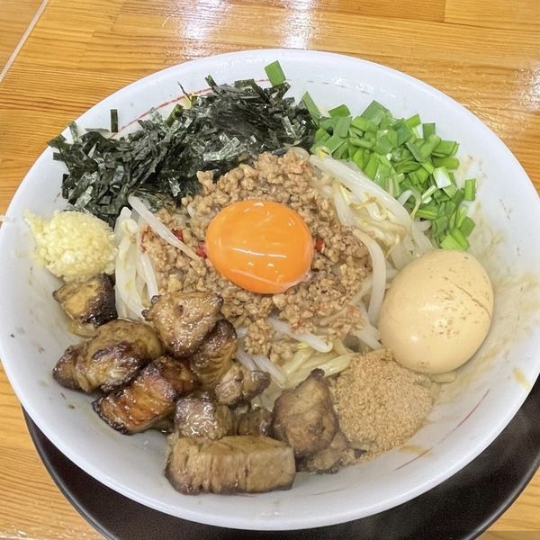 「台湾まぜそば＋煮卵」@ラーメン・つけ麺 爆王の写真