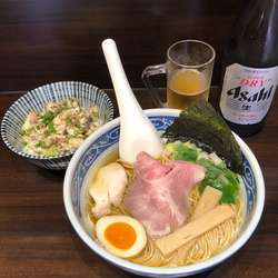 白醤油煮干しそば＋炙り真鯛丼