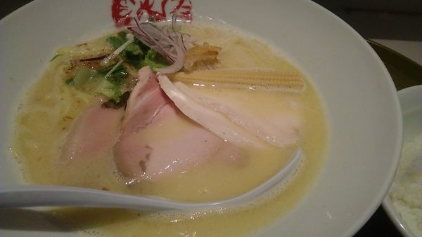 「鶏白湯そば 920円＋ランチAセット 280円」@鶏そば朱雀の写真