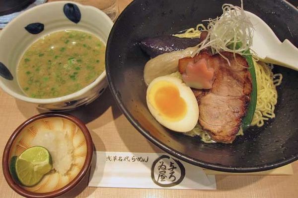 「秋野菜の秋刀魚つけ麺　1,100円」@与ろゐ屋の写真