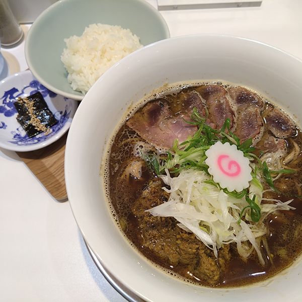 「加里ラーメン1120円、半ライス120円」@上方レインボーの写真