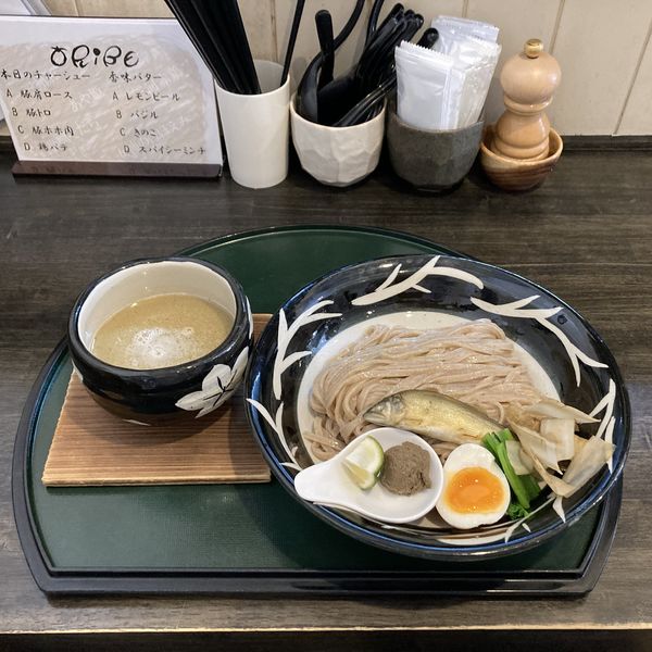 「鮎つけ麺~鮎のコンフィ添え~」@ORIBEの写真