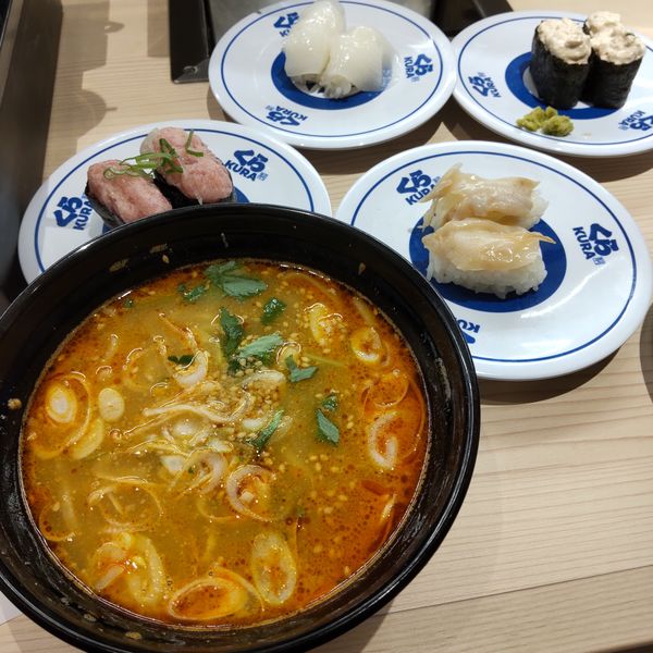 「胡麻香る担々麵(¥480)」@くら寿司 アトレ大森店の写真