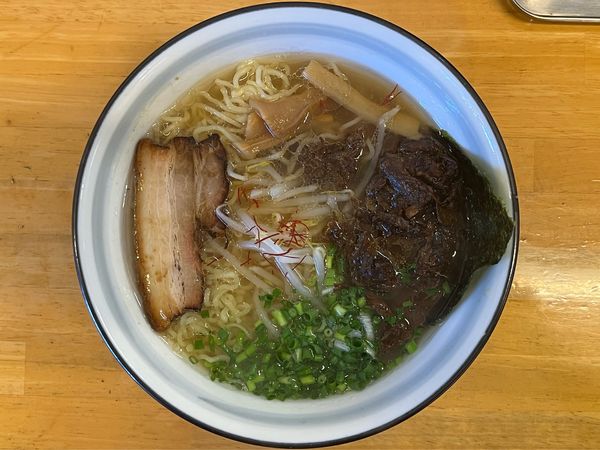 「牛骨ラーメン+牛すじ煮込み」@麺屋 無双の写真